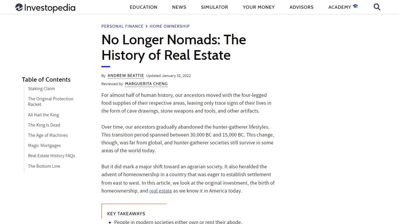 No Longer Nomads: The History of Real Estate - Investopedia